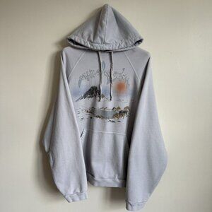 Rare Siberia Hills Animal Kingdom Hoodie Size M Oversize